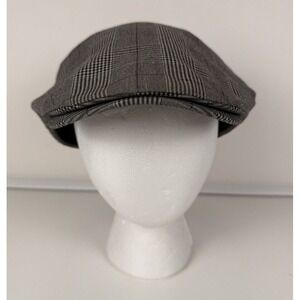 Lake of the Isles Ireland Scally Cap Grey Hat Grandpa Fisherman LG Plaid Newsboy